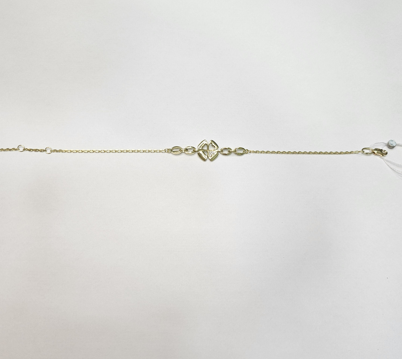 Золотой браслет с бриллиантами 0.01Ct 4/5А, размер 17-21 - фото 2 - id-p115395252