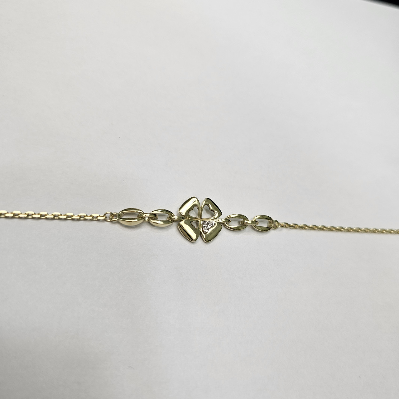 Золотой браслет с бриллиантами 0.01Ct 4/5А, размер 17-21 - фото 3 - id-p115395252