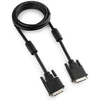 Кабель DVI-D single link Cablexpert CC-DVI-BK-6, 19M/19M, 1.8м, қара, қалқан, феррит.сақиналар, пакет