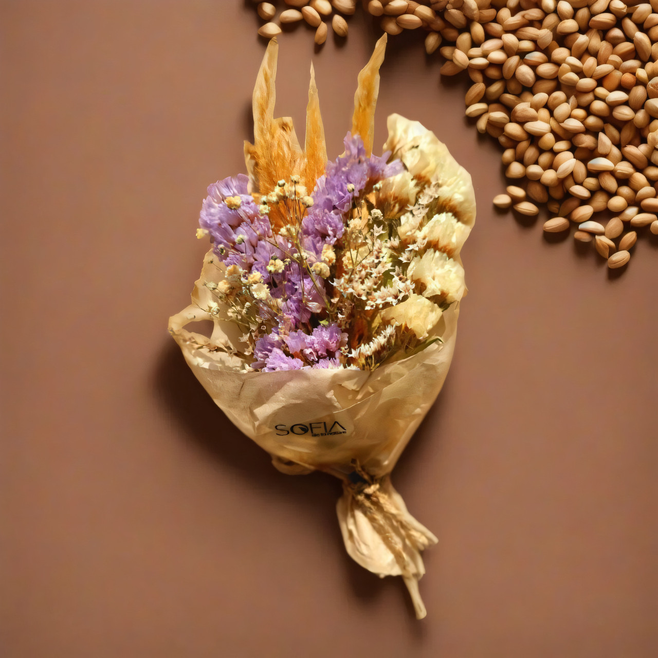 Подарочный экобокс "Весенняя аромамагия" 1 + букет из сухоцветов S - фото 3 - id-p115431254