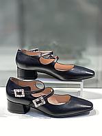 Стильные женские туфли с двумя ремешками "Paoletti". Модная женская обувь. 39
