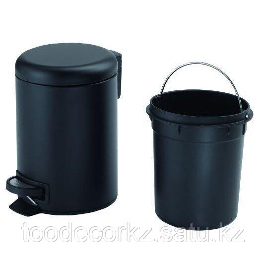 Ведро для мусора 5л Gedy Potty, матовый черный (3309-14) - фото 2 - id-p115431497