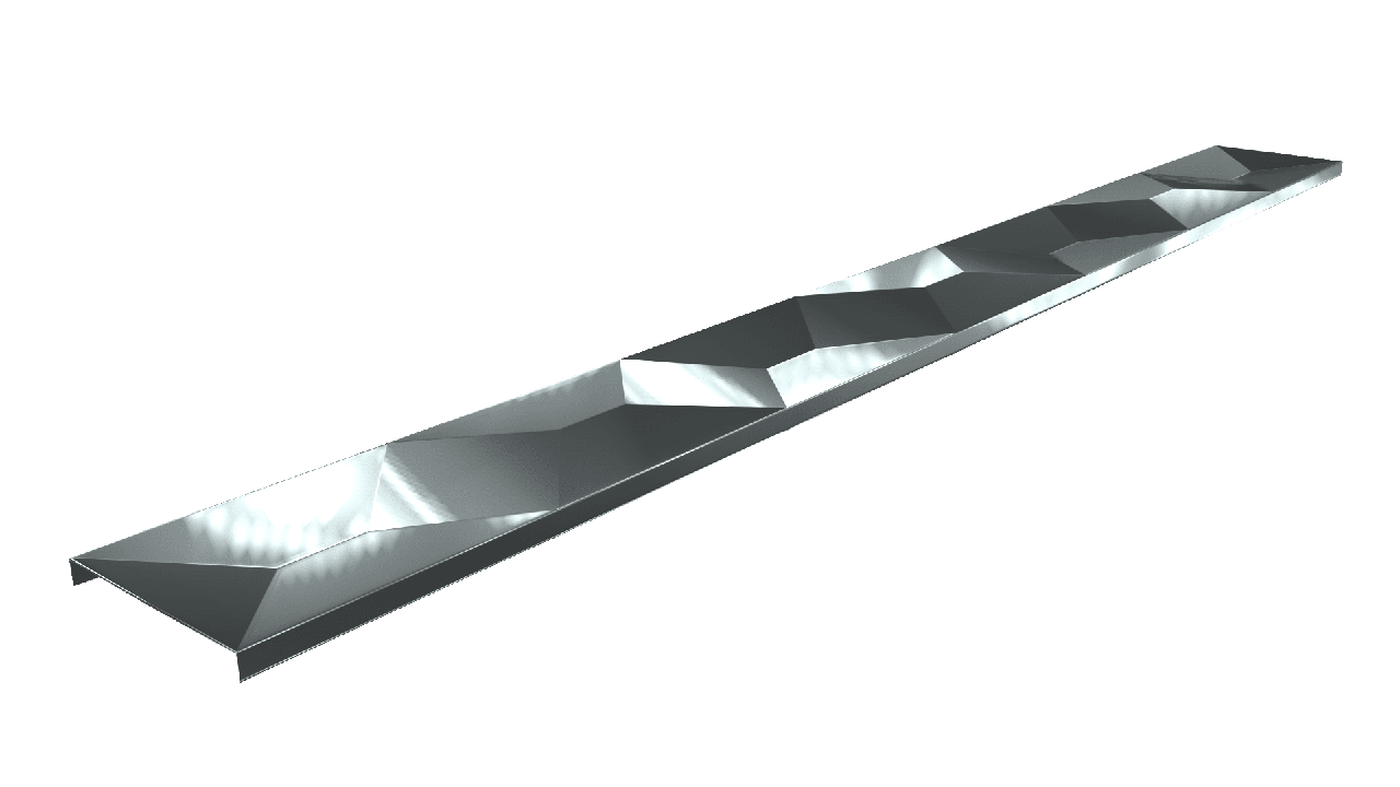 Листелло с узором Баклава 30мм Серебро (2,44м) - фото 1 - id-p115431623