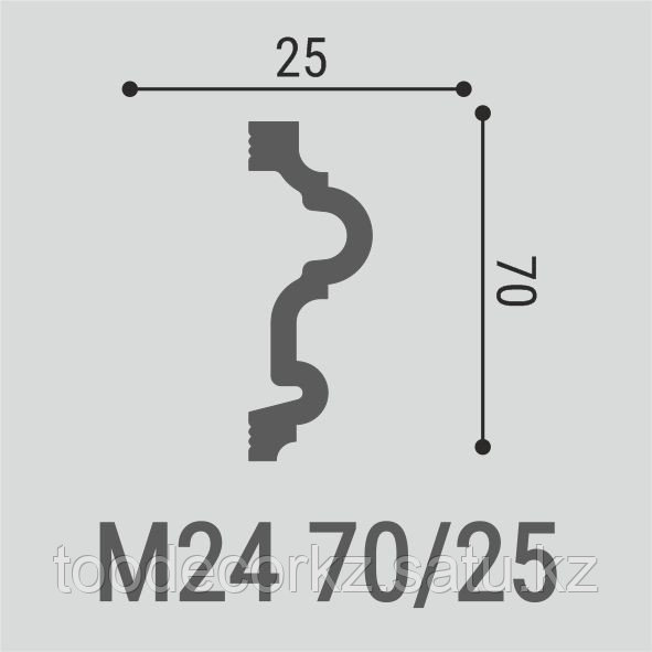 М24 Молдинг XPS (70x25) (21 шт) Bello Deco - фото 1 - id-p115431641