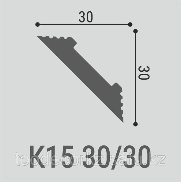 К15 Карниз XPS (30х30) (31 шт.) Bello Deco - фото 2 - id-p115431681