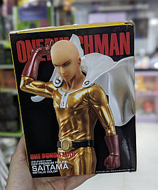 Оригинальная фигурка Bandai One Punch Man Saitama DXF Premium Metallic Color