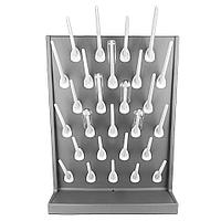 Сушилка для лабораторной посуды Stegler SL-27 (полипропилен, 27 мест, 400×555×110 мм)