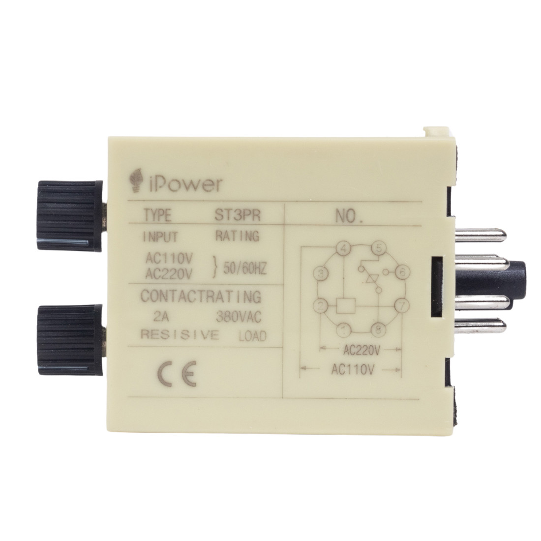 Реле времени iPower ST3PR 30s/30min AC220V - фото 3 - id-p114612596