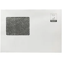 Конверт С5 (162х229 мм) белый, удаляемая лента, окно 70х90 мм, внутренняя запечатка