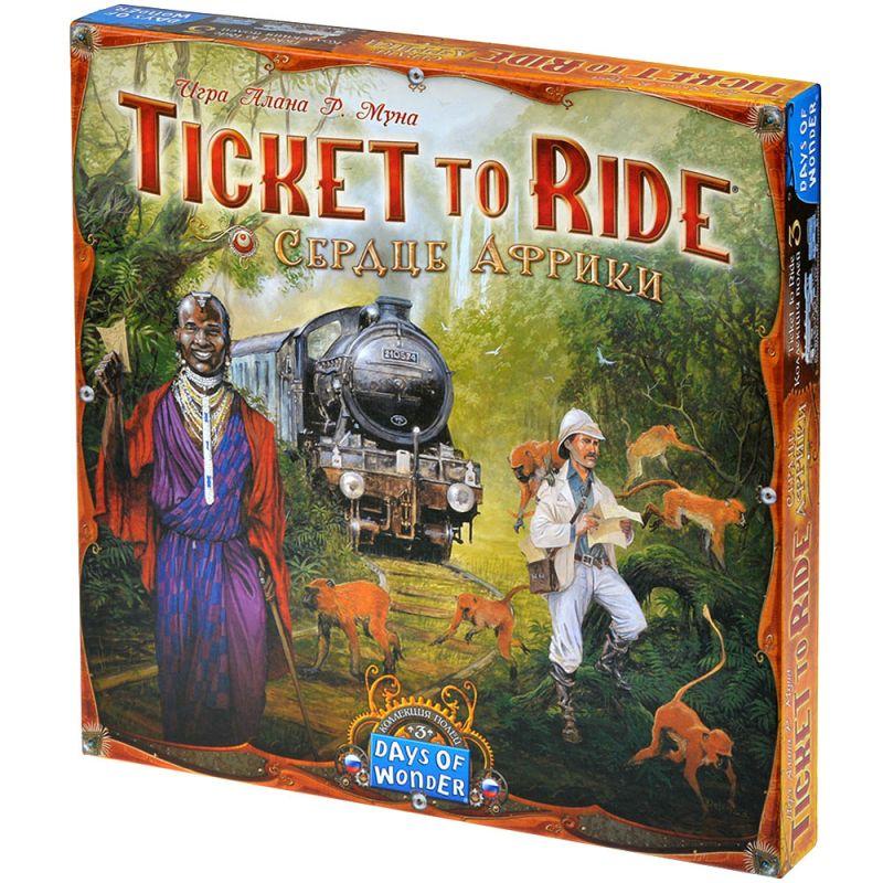 Настольная игра: Ticket to Ride (Билет на поезд) Сердце Африки | Хоббиворлд - фото 1 - id-p115434460