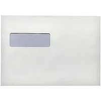 Конверт С5 (162х229 мм) белый, удаляемая лента, окно 30х90 мм, внутренняя запечатка