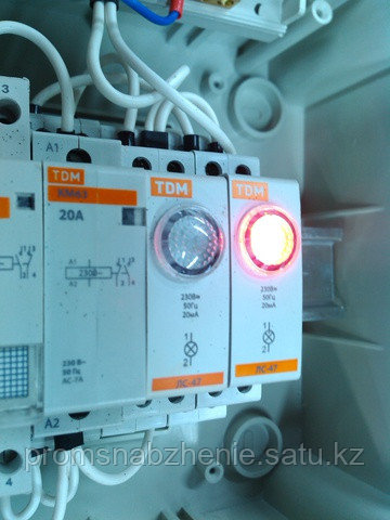 Лампа сигнальная SB2-BV65 сподстветкой 230 В LED d22мм,желтый IP40 TDM - фото 1 - id-p115435419
