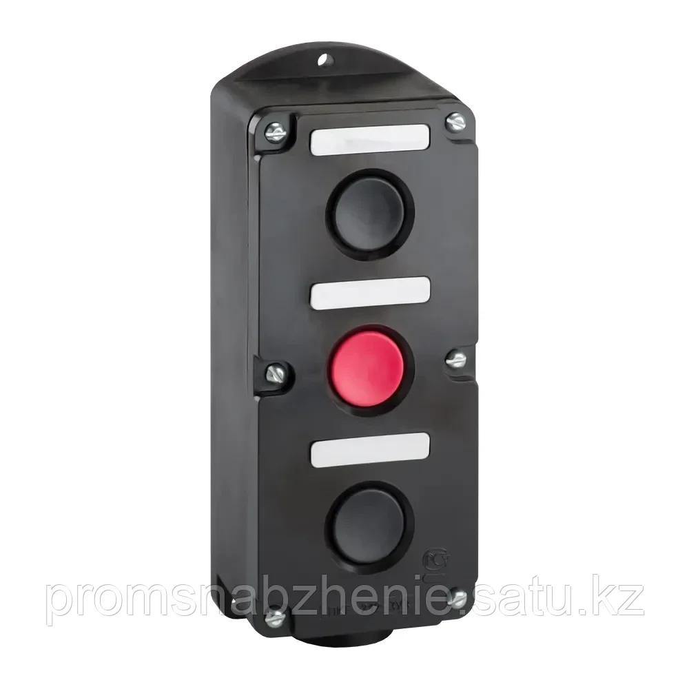 Пост кнопочный ПКЕ 222-3 У2, красная и две черные кнопки, IP54 TDM - фото 1 - id-p115435676