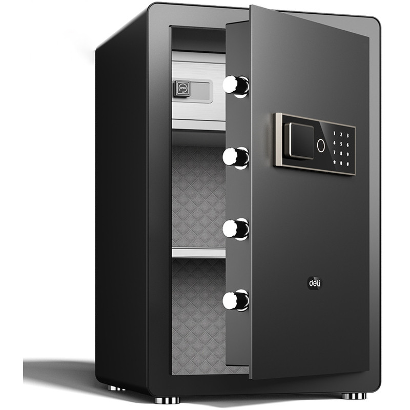 Сейф DELI "ET572" электронный замок + ключ, 380х360х600 мм, 25,3 кг, черный