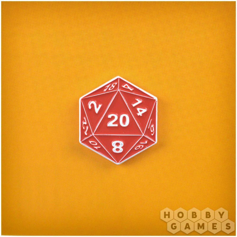 Значок металлический D20