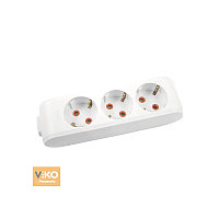 VIKO Multi-Let 90114300 жерге тұйықталуы бар 3 розеткаға арналған ұзартқыш блок