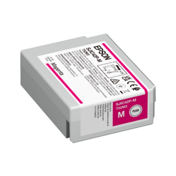 Картридж Epson C13T52M340 SJIC42P-M Ink cartridge for ColorWorks C4000e ( Magenta) - фото 1 - id-p115443014