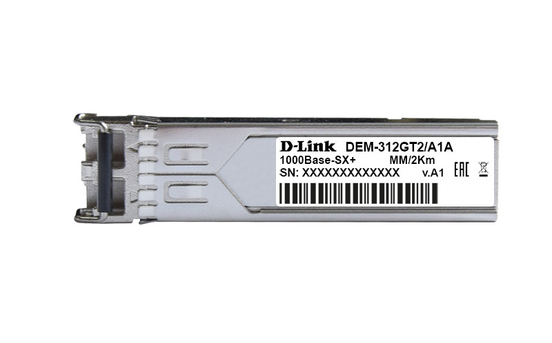 D-link DEM-312GT2 SFP-трансивер с 1 портом 1000Base-SX+ для многомодового оптического кабеля (до 2 км) - фото 2 - id-p115443986