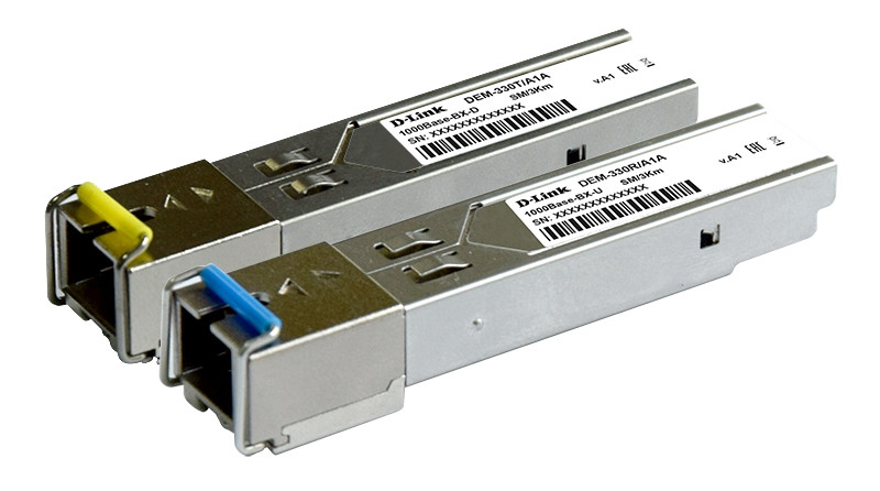 D-link DEM-330R SFP-трансивер WDM с 1 портом 1000Base-BX-U (Tx:1310 нм, Rx:1550 нм) одномод 3 км - фото 3 - id-p115443995