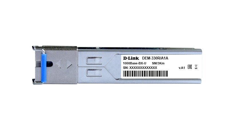 D-link DEM-330R SFP-трансивер WDM с 1 портом 1000Base-BX-U (Tx:1310 нм, Rx:1550 нм) одномод 3 км - фото 4 - id-p115443995