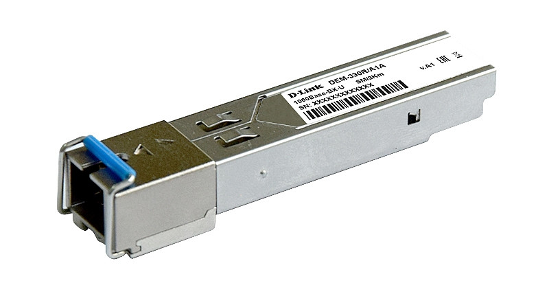 D-link DEM-330R SFP-трансивер WDM с 1 портом 1000Base-BX-U (Tx:1310 нм, Rx:1550 нм) одномод 3 км - фото 1 - id-p115443995