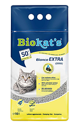 BIOKATS Bianco Extra с активированным углем Наполнитель для кошачьего туалета