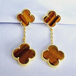 Серьги из серебра с фианитами  N648 , с английским замком