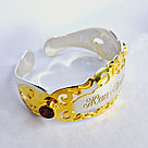 Серьги из серебра с фианитами  N608  вид жан анама, фото 2