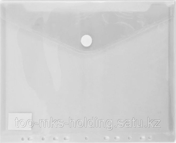 Папка на липучке А4, с перфорацией, прозрачная, пластик Bindermax - фото 1 - id-p112665263