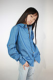 Рубашка джинсовая для девочки ярко-синий, фото 5