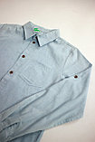 Рубашка джинсовая для девочки голубой, фото 5