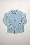 Рубашка джинсовая для девочки голубой, фото 7