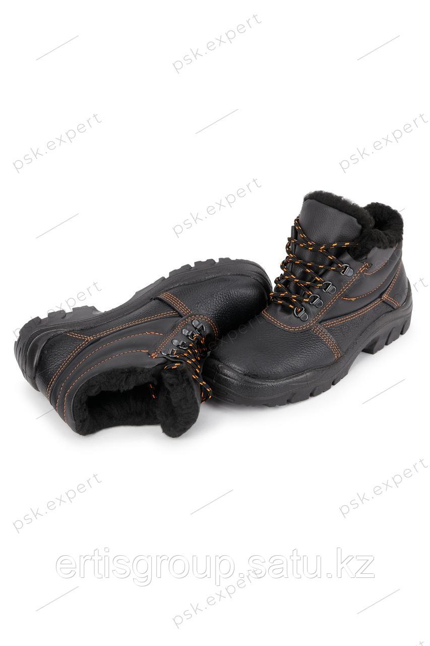 Ботинки рабочие зимние утепленные "Практик" с МП цвет черный - фото 7 - id-p115457448