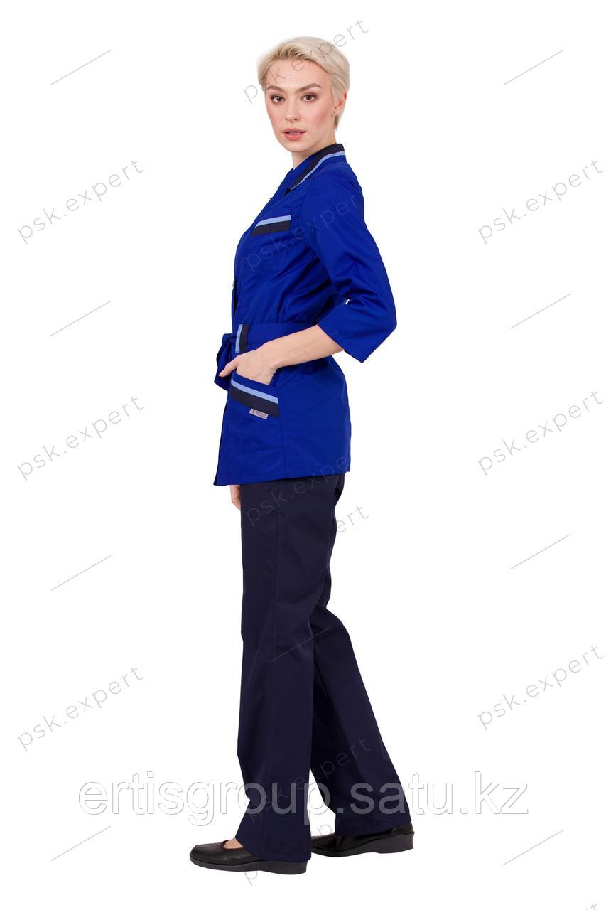 Костюм женский летний/демисезонный "Капель" цвет синий - фото 3 - id-p115457576