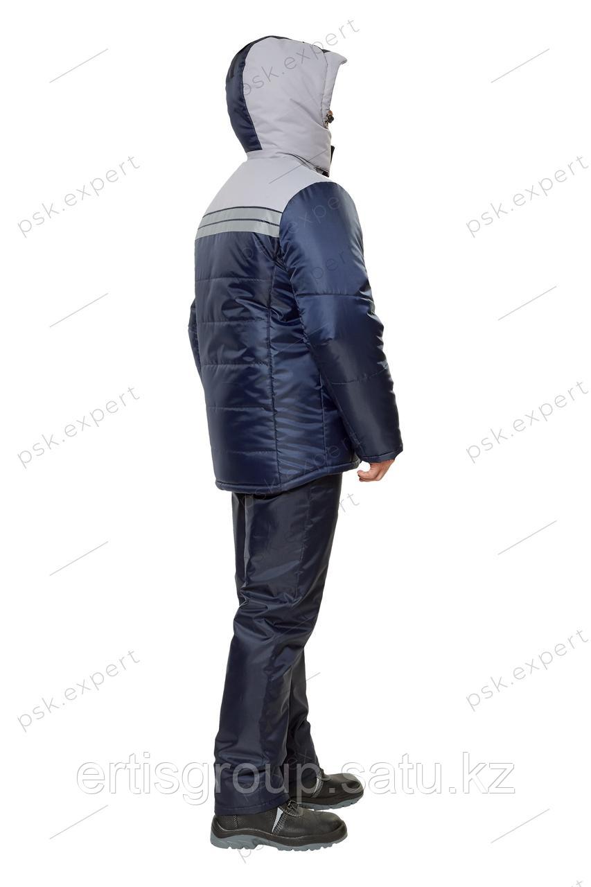 Куртка рабочая мужская зимняя "Эребус" цвет темно-синий/серый - фото 3 - id-p115457622