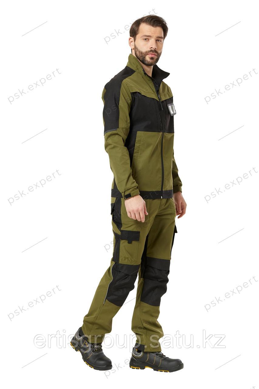 Куртка рабочая мужская летняя "Forest" цвет хаки/черный - фото 3 - id-p115457634