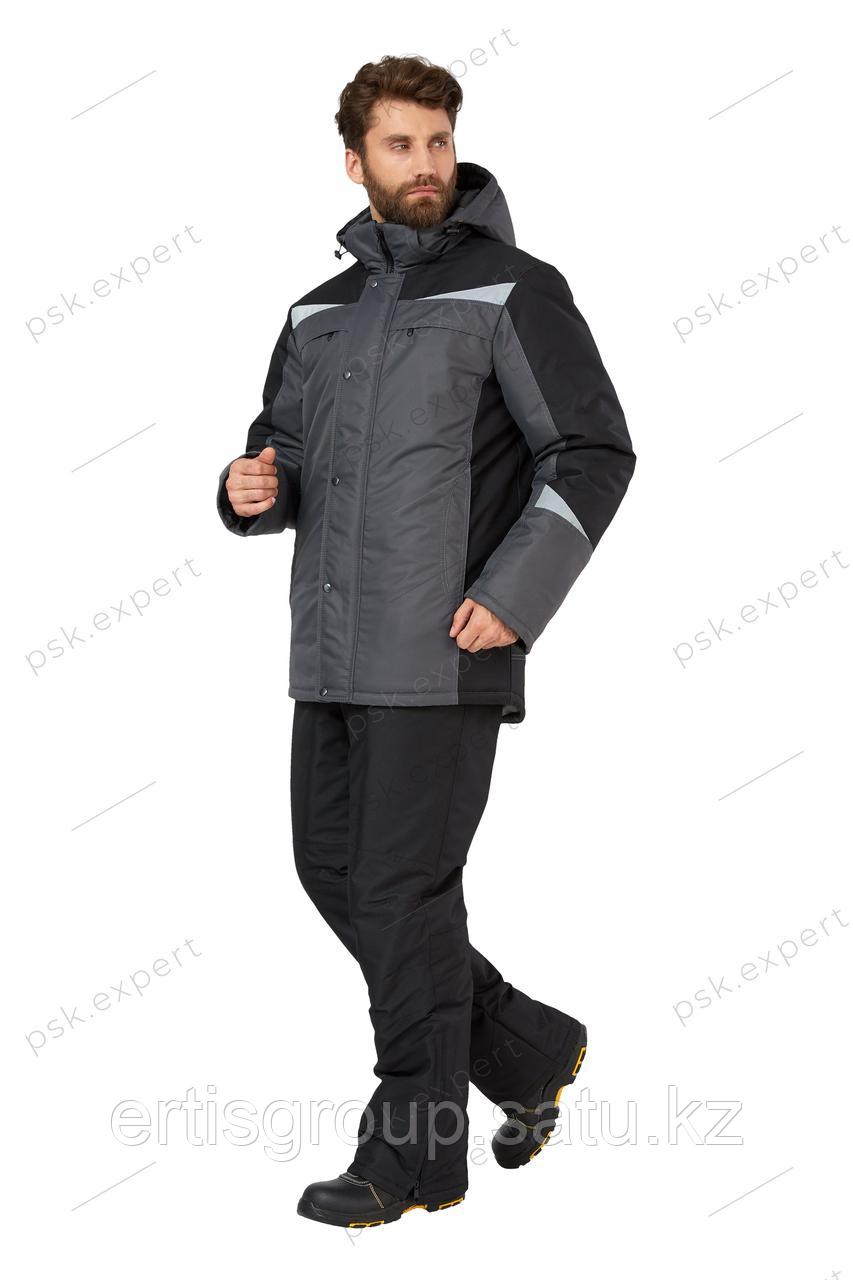 Куртка рабочая мужская зимняя "Дэлф" цвет черный - фото 2 - id-p115457658