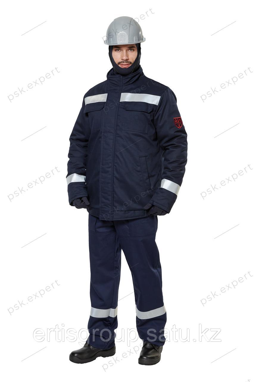 Куртка-накидка защитная от электродуги СПн09-ДV 52 кал/см² (демисезонная) цвет синий - фото 1 - id-p115457689