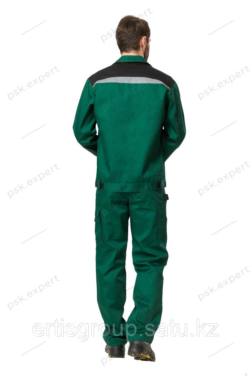 Куртка рабочая мужская летняя "Алатау" цвет зеленый/черный - фото 2 - id-p115457742