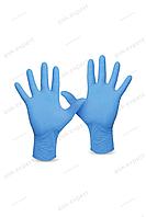 Перчатки одноразовые нитриловые 50 пар цвет голубой