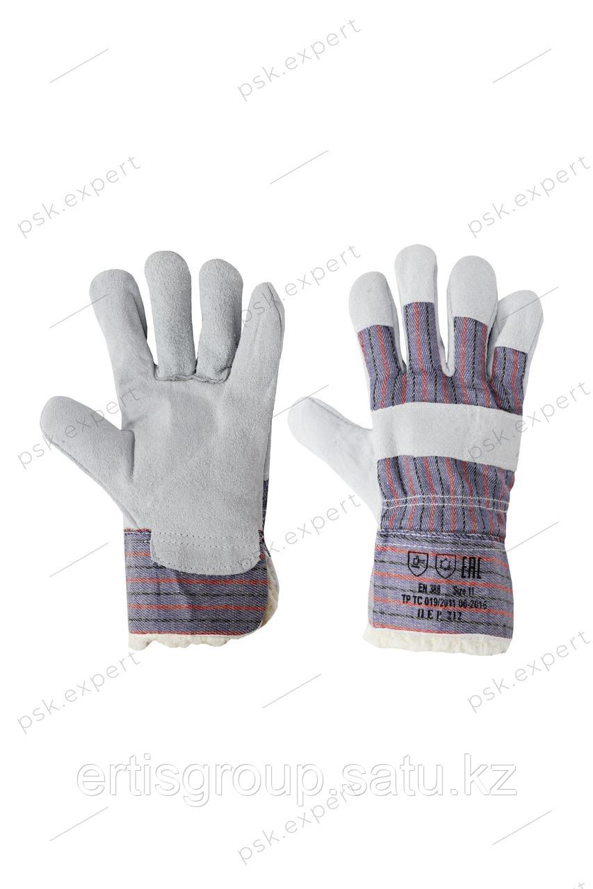 Перчатки рабочие спилковые зимние, тип Ангара - фото 1 - id-p115457906