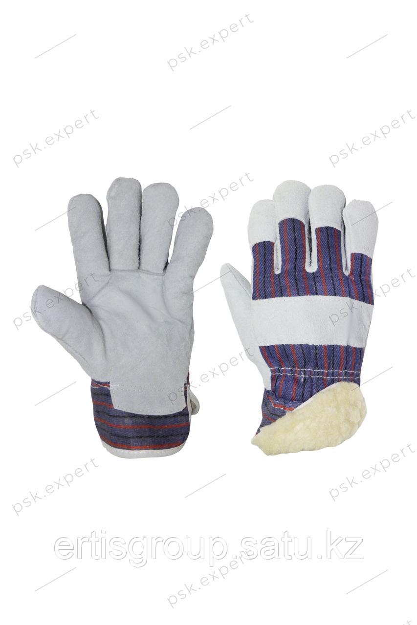 Перчатки рабочие спилковые зимние, тип Ангара - фото 2 - id-p115457906