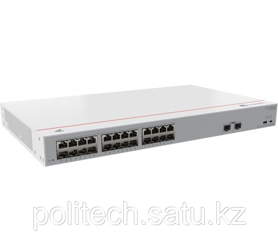 Коммутатор Huawei S110-24LP2SR (24*10/100/1000BASE-T, 2*GE SFP ports, 124W 
PoE+, AC power)