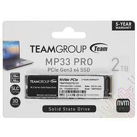 Твердотельный накопитель Team Group MP33 PRO, 2Tb, 2280, PCI-E 3.x x4, 
чтение - 2100 Мбайт/сек, запись - 1700