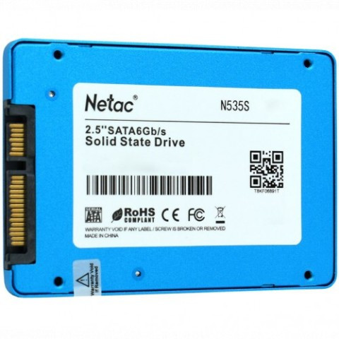 Внутренний жесткий диск Netac N535S NT01N535S-480G-S3X (SSD (твердотельные), 480 ГБ, 2.5 дюйма, SATA) - фото 2 - id-p115459115