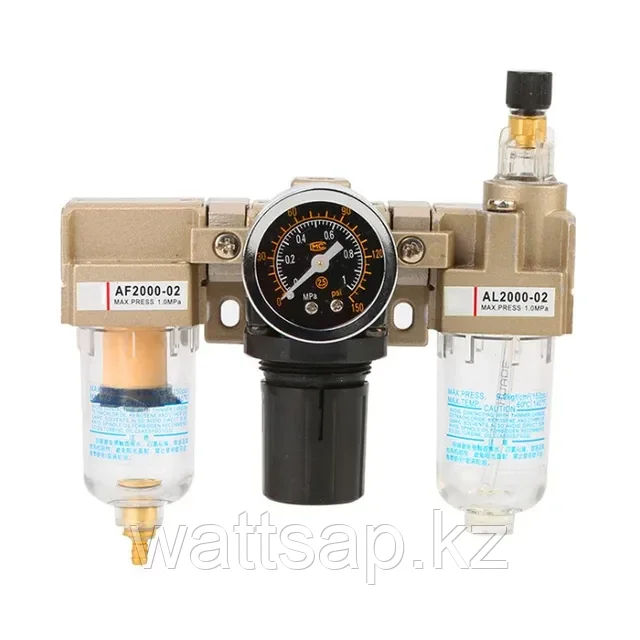 Блок подготовки воздуха Aelifv AC2000-02 1/4" фильтр, регулятор давления и маслораспылитель - фото 1 - id-p115459579