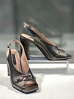 Необычные лакированные женские босоножки. Женская качественная обувь. 36