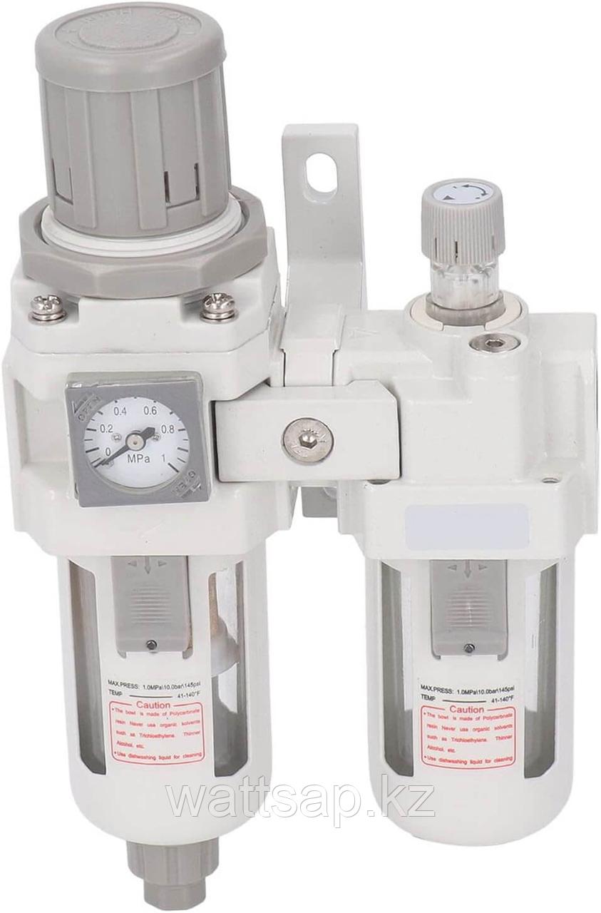 Блок подготовки воздуха AC3010-02, 1/4" фильтр-регулятор давления AW3000-02 и маслораспылитель AL3000-02 - фото 1 - id-p115459654
