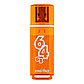 USB накопитель Smartbuy 64GB Glossy series Orange, фото 2