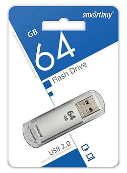 USB накопитель Smartbuy 64GB V-Cut Silver